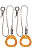 Детские гимнастические кольца треугольные  для ДСК оранжевые  КГ02В - магазин СпортДоставка. Спортивные товары интернет магазин в Туле 