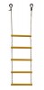 Детская веревочная лестница для ДСК  5 перекладин желтая ЛВ5-2В - магазин СпортДоставка. Спортивные товары интернет магазин в Туле 