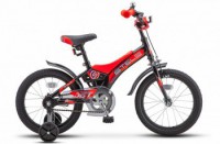 Детский велосипед Stels Jet 16" Z010 черный красный 2022 - магазин СпортДоставка. Спортивные товары интернет магазин в Туле 