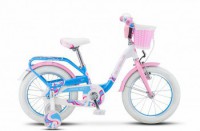 Детский велосипед Stels Pilot-190 16" V030 Белый розовый голубой 2022 - магазин СпортДоставка. Спортивные товары интернет магазин в Туле 